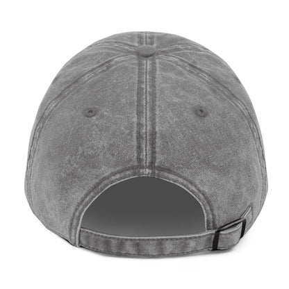 white logo hat.